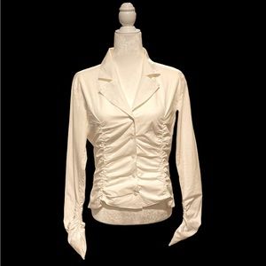 Anne Fontaine Shirred Blouse